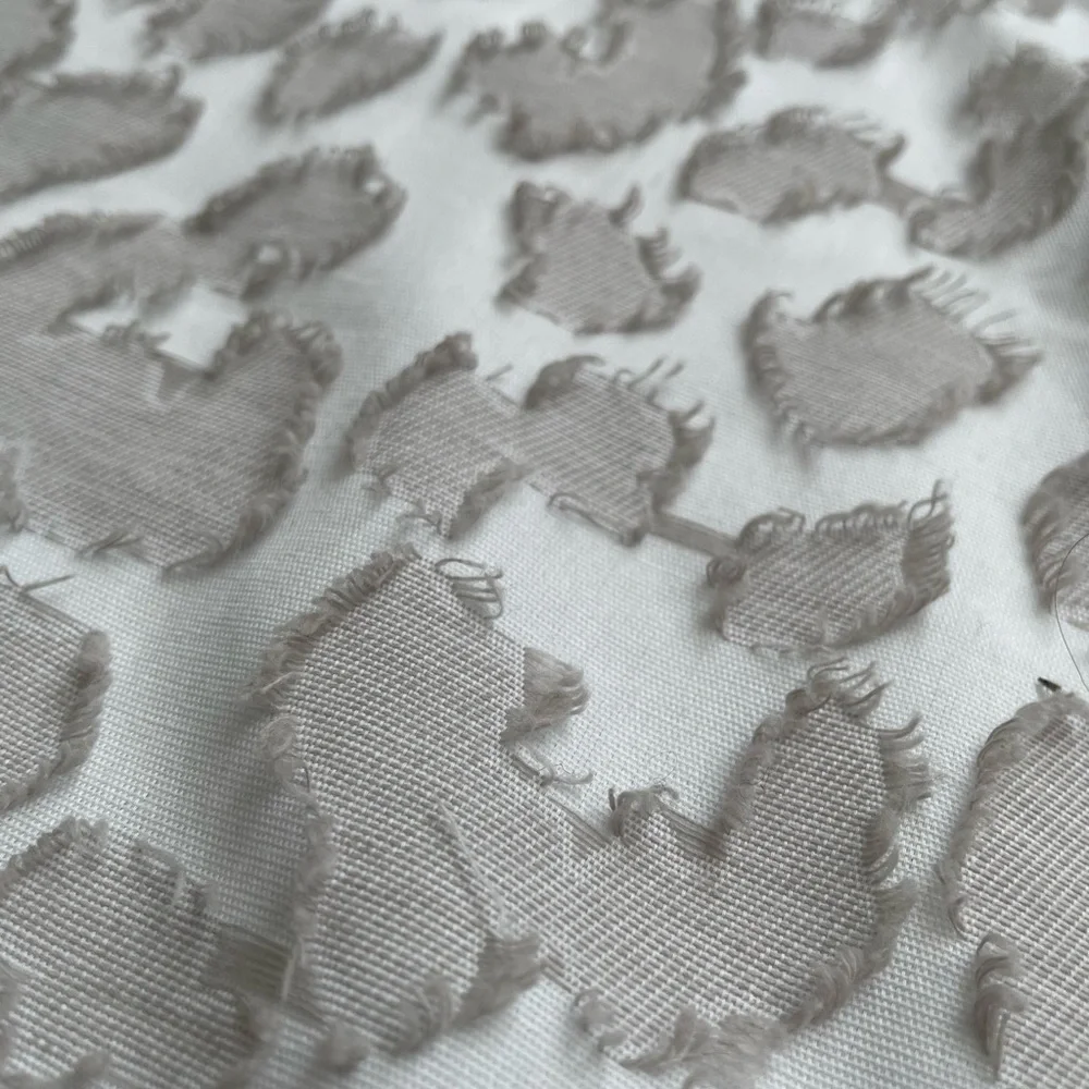 White and Gray Leopard Animal Print Pillow Sham